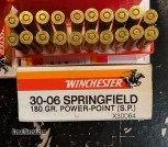 30-06 Springfield Ammo. Winchester 180 gr.ain 